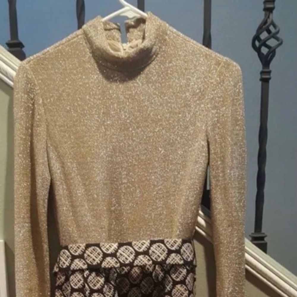Vintage Black/Gold Estelle Altus Dress